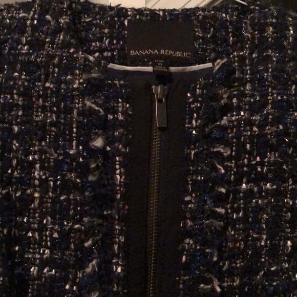 Banana Republic Metallic Tweed Jacket - Picture 2 of 9